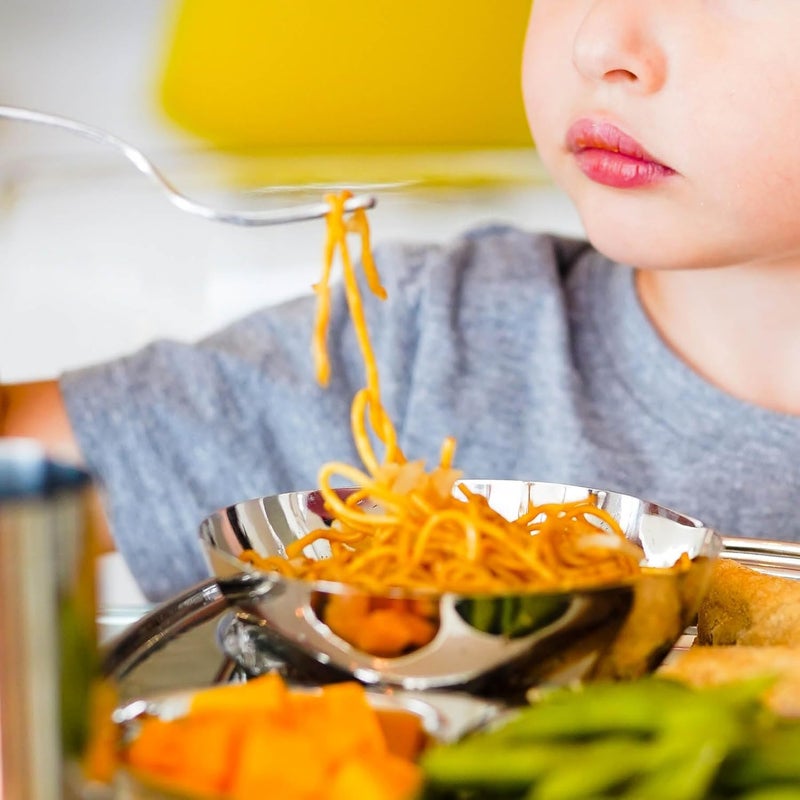 Ahimsa Stainless Steel Bowls for Kids, Durable Pediatrician Designed Toddler Snack Bowl, 12oz, Premium Non Toxic Metal, Easy to Clean & Dishwasher Safe, Set of 4 Classic Silver - Image 5